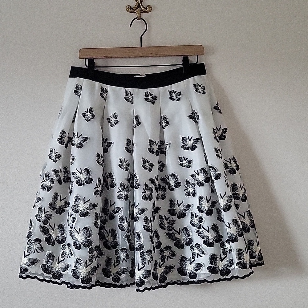 RSVP by Talbots Butterfly Organza Party Skirt Size 10P Petite‎